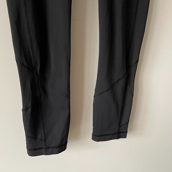 Lululemon Pace Rival Crop *22" Running Activewear High Rise Leggings Black 4 - Picture 5 of 7